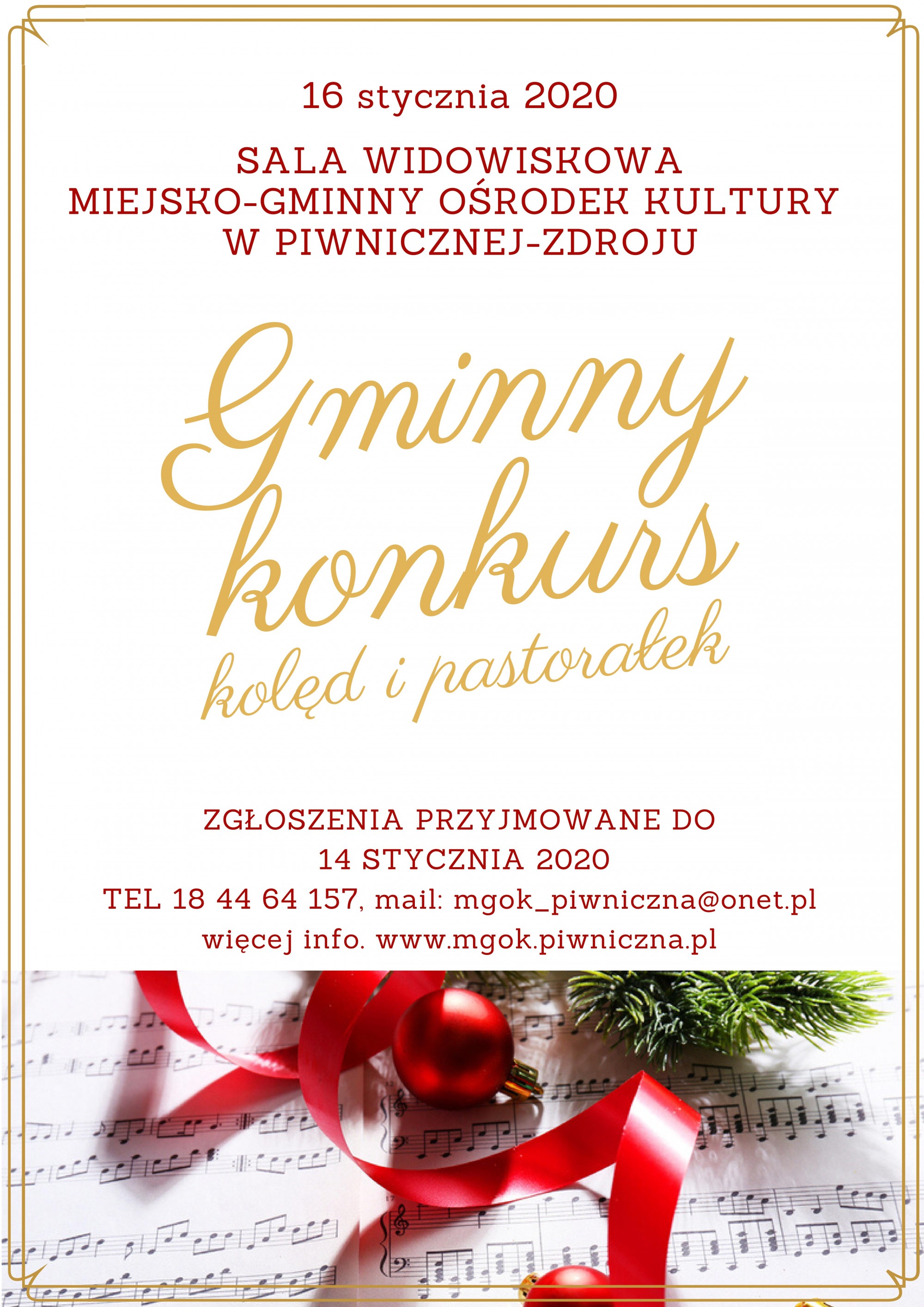 Gminny konkurs kolęd i pastorałek