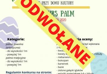 Konkurs palm wielkanocnych połaczony z kiermaszem potraw i ozdób wielkanocnych 05.04.2020r.