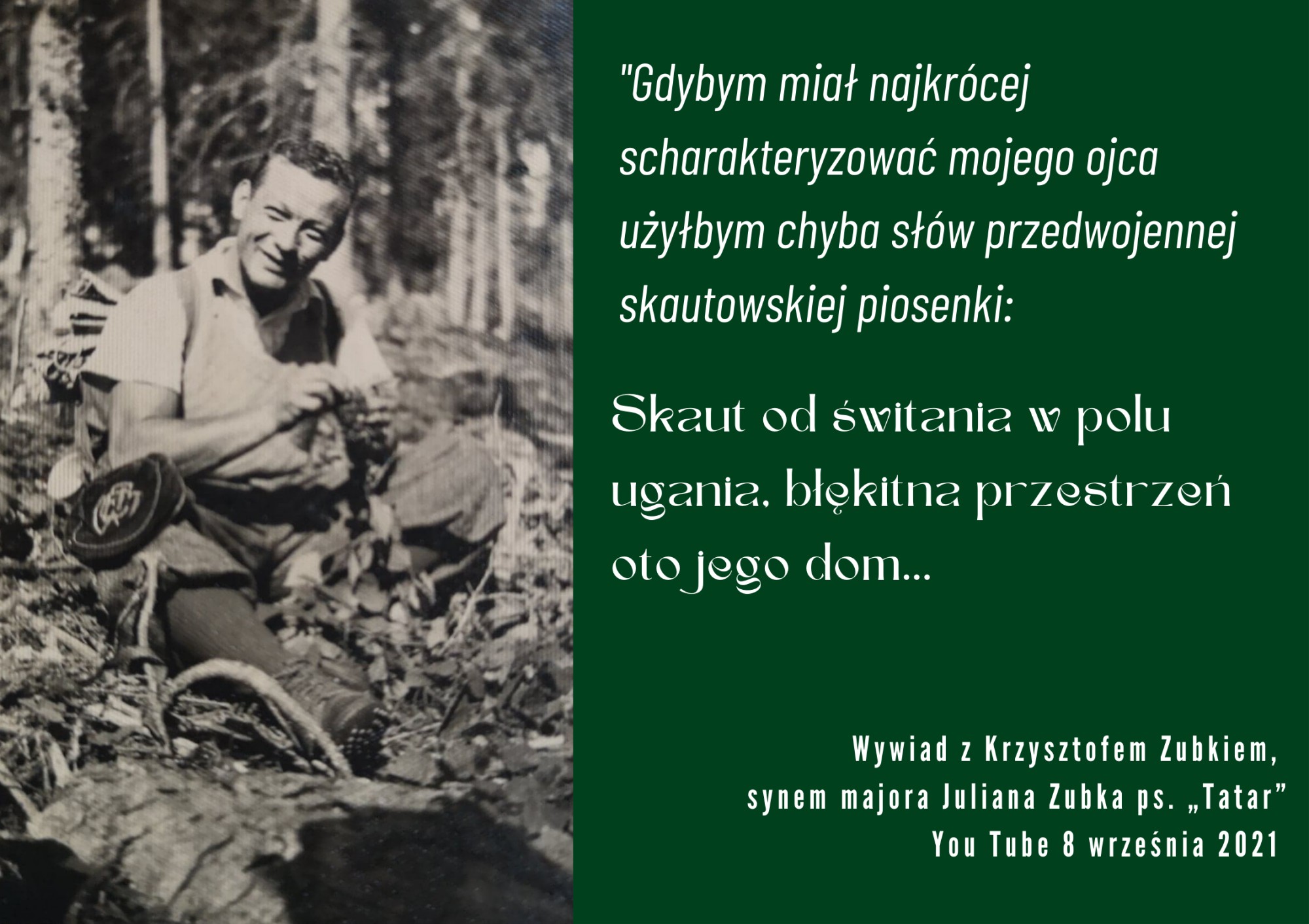 Wspomnienie majora Juliana Zubka ps. „Tatar” w 40. rocznicę śmierci