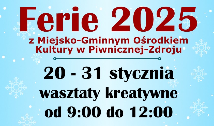 Ferie 2025 z MGOK-iem :)