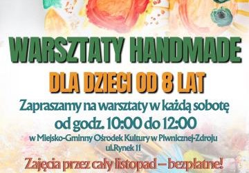 Warsztaty Handmade w MGOKu - zapisy