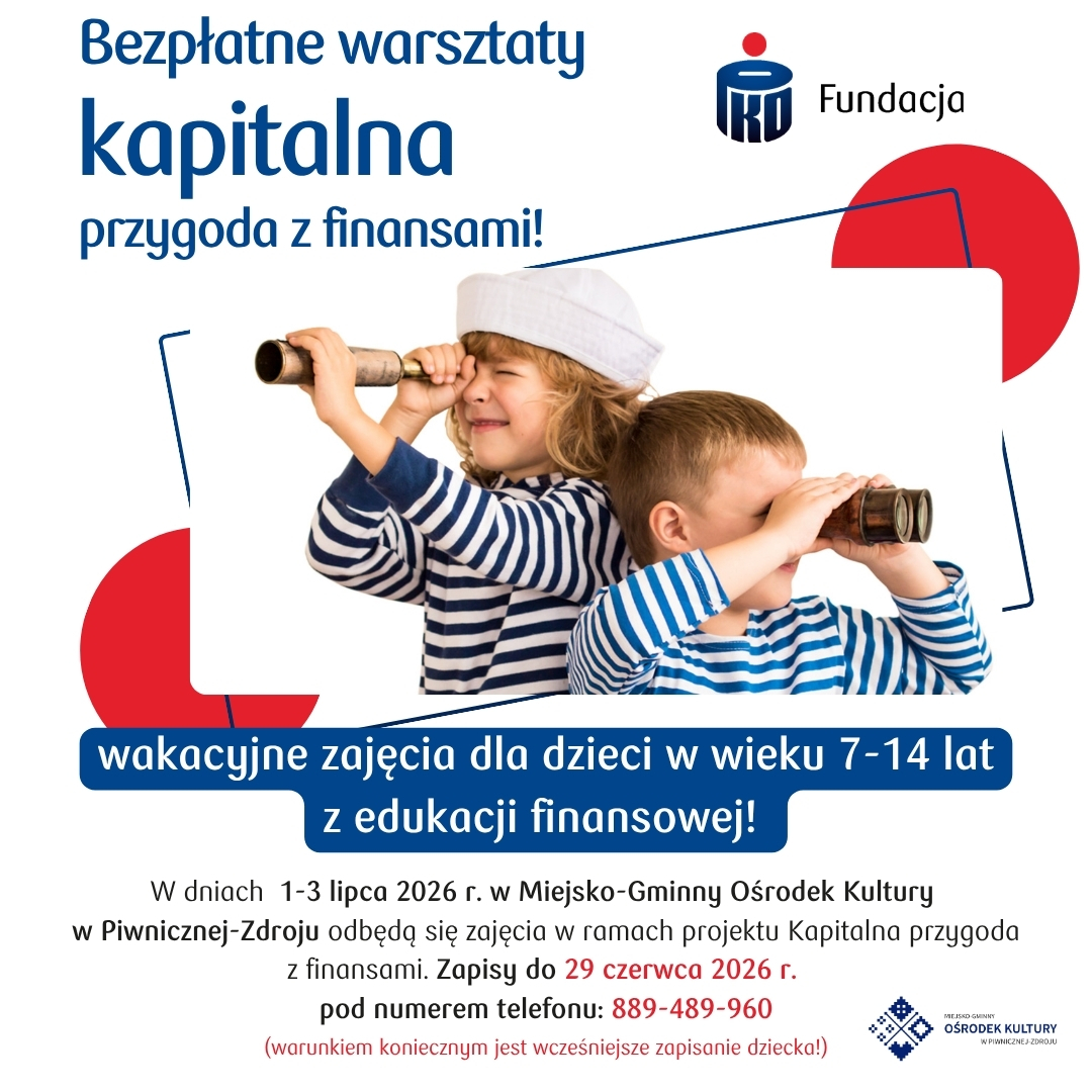 Bezpłatne warsztaty dla dzieci i młodzieży!!