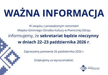 WAŻNA INFORMACJA