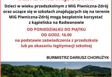 Bezpłatne wejściówki na Kąpielisko Baseny Radwanów