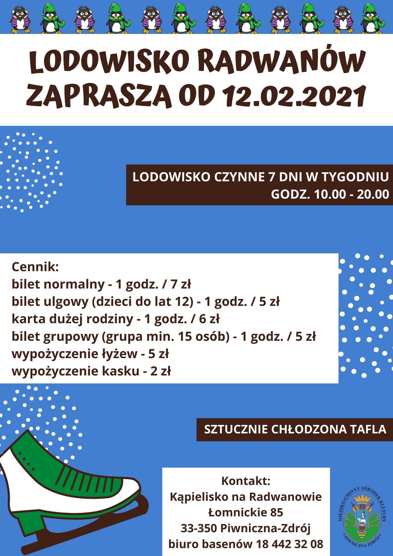 Lodowisko Radwanów zaprasza od 12.02.2021