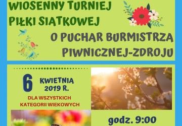 WIOSENNY TURNIEJ PIŁKI SIATKOWEJ O PUCHAR BURMISTRZA