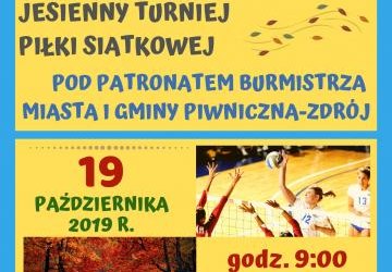 Jesienny turniej piłki siatkowej pod patronatem Burmistrza Miasta i Gminy Piwniczna-Zdrój