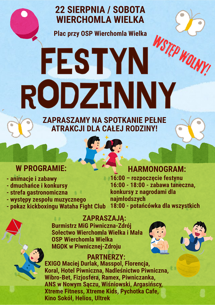 Festyn rodzinny w Wierchomli Wielkiej - 22 sierpnia