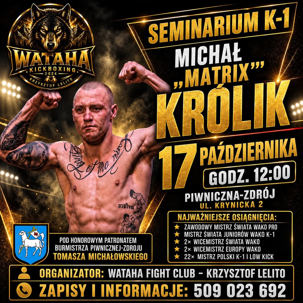 ZAPISY! Seminarium K-1 Michał 