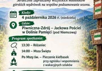 Zakończenie Sezonu Turystycznego - Jackowa Pościel